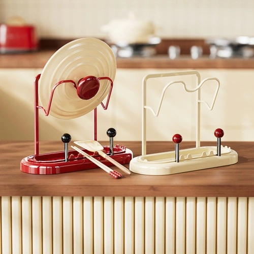 Round Tabletop Double-layer Pot Lid Rack