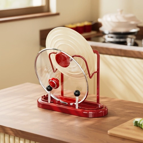 Round Tabletop Double-layer Pot Lid Rack