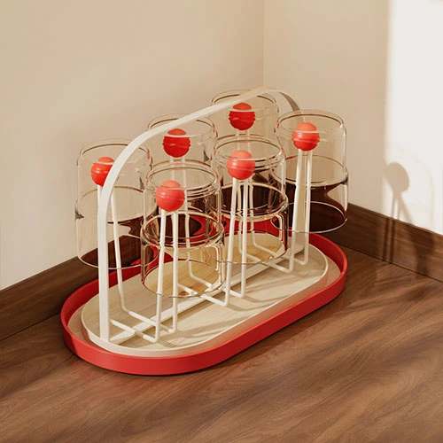 Spherical Wood-grain Cup Holder