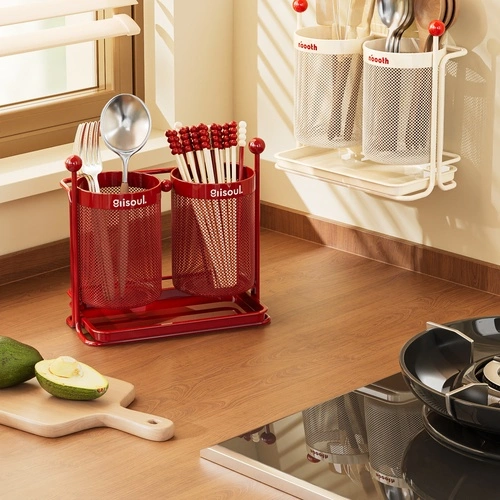 Wrought Iron Round Cylinder Chopstick Holder