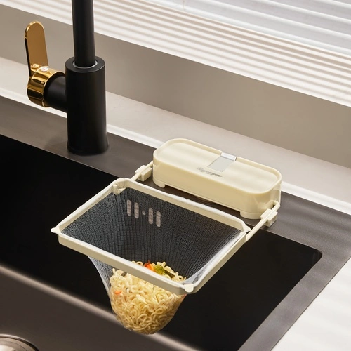 Suction-cup Sink Built-in Storage Basket