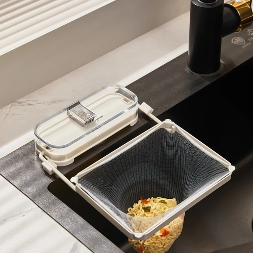 Suction-cup Sink Built-in Storage Basket