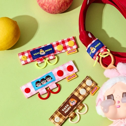 Peach-shaped pill bag with pendant extension buckle