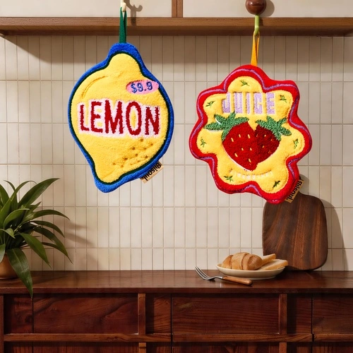 Retro Fruit Series Hand Towel