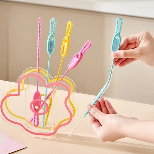 2-in-1 Silicone Straw Brush