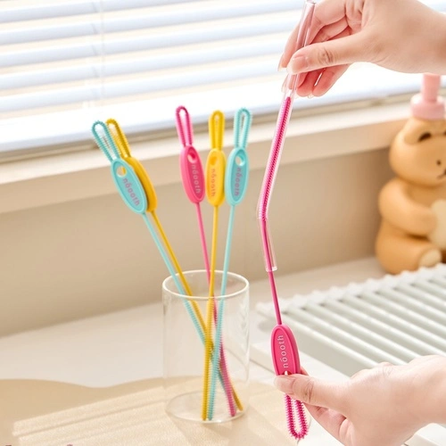 2-in-1 Silicone Straw Brush