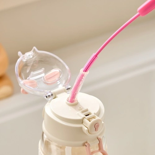 2-in-1 Silicone Straw Brush
