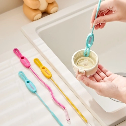 2-in-1 Silicone Straw Brush