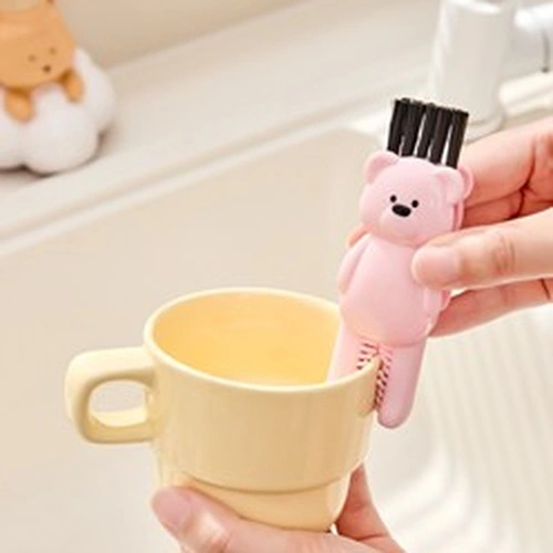 Bear-shaped Three-in-one Cup Brush