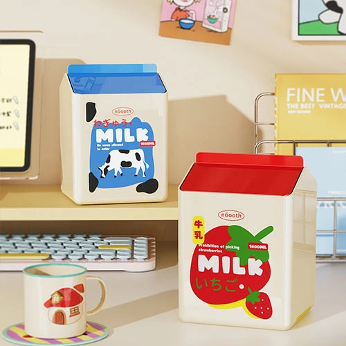 Milk Desktop Trash Can