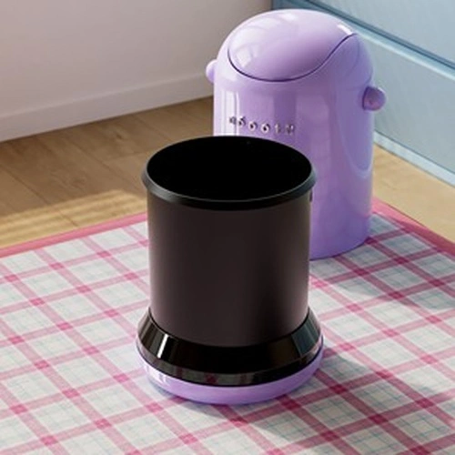 Eva Flip-Top Trash Can Vintage
