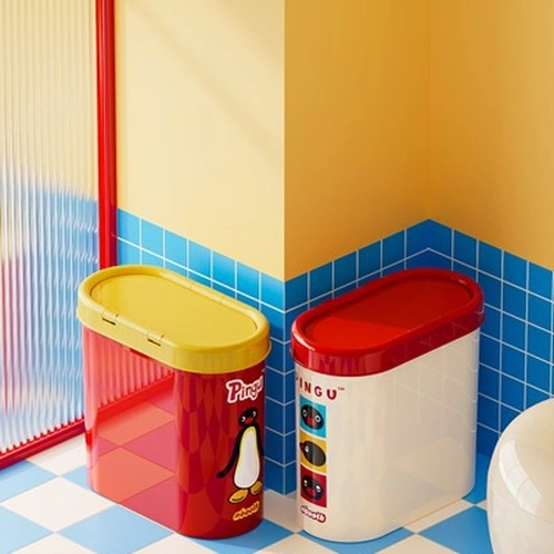 Narrow-slot Flip-top Trash Can