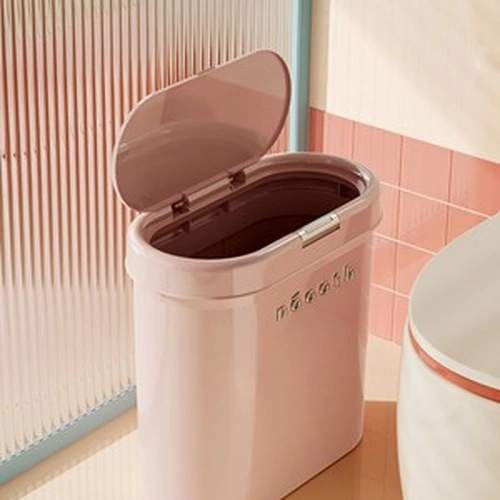 Narrow-slot Flip-top Trash Can