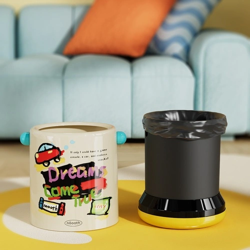 Round-handled Living Room Trash Can