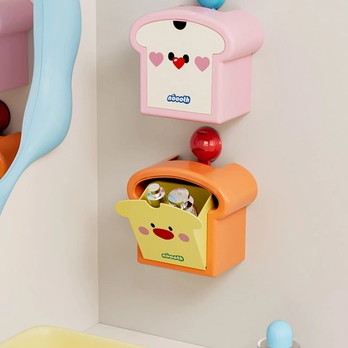 Suction-Cup Wall-Mounted Toast Trash Can