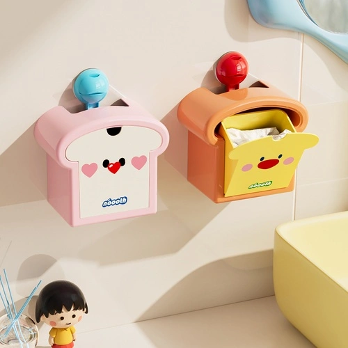 Suction-Cup Wall-Mounted Toast Trash Can