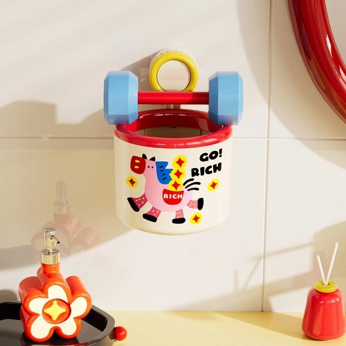 Suction-Cup Wall-Mounted Trash Can