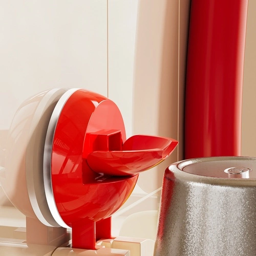 Spherical Titanium Cup Toothbrush Holder