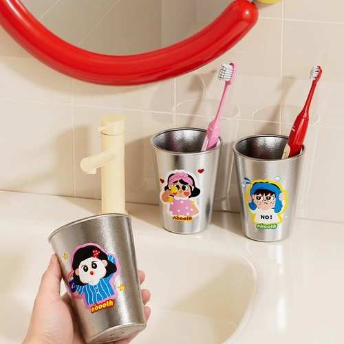 Spherical Titanium Cup Toothbrush Holder