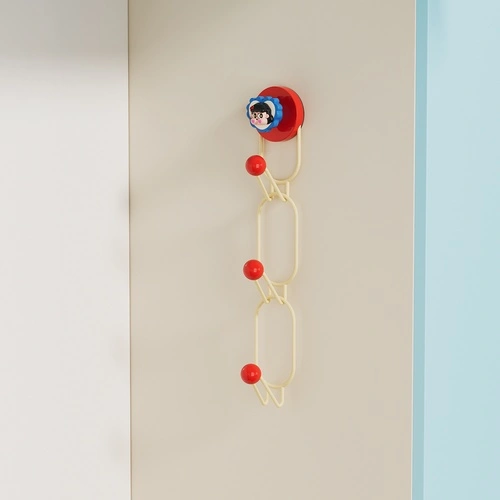 Peach-shaped Round Balls Stacked and Hung on A Row Hook