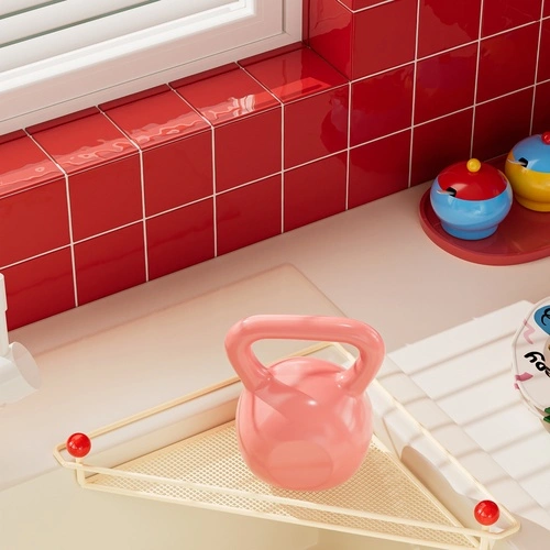 Wrought Iron Mesh Sink Built-in Shelf (Spherical Design)